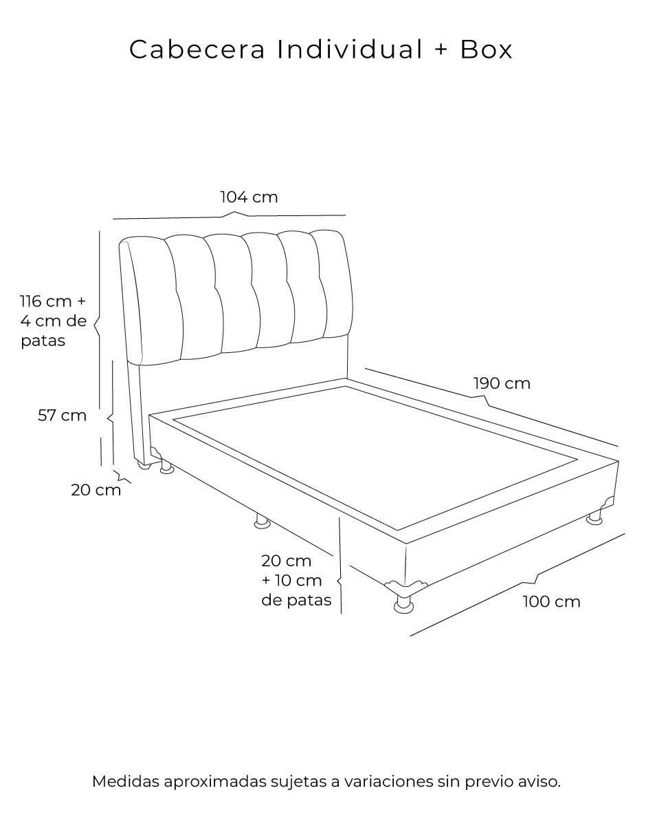 Cama NUBE BOX de madera pino 6