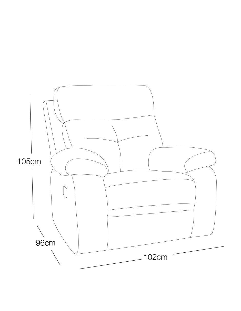 Reclinable Winnien Moblum de madera pino
