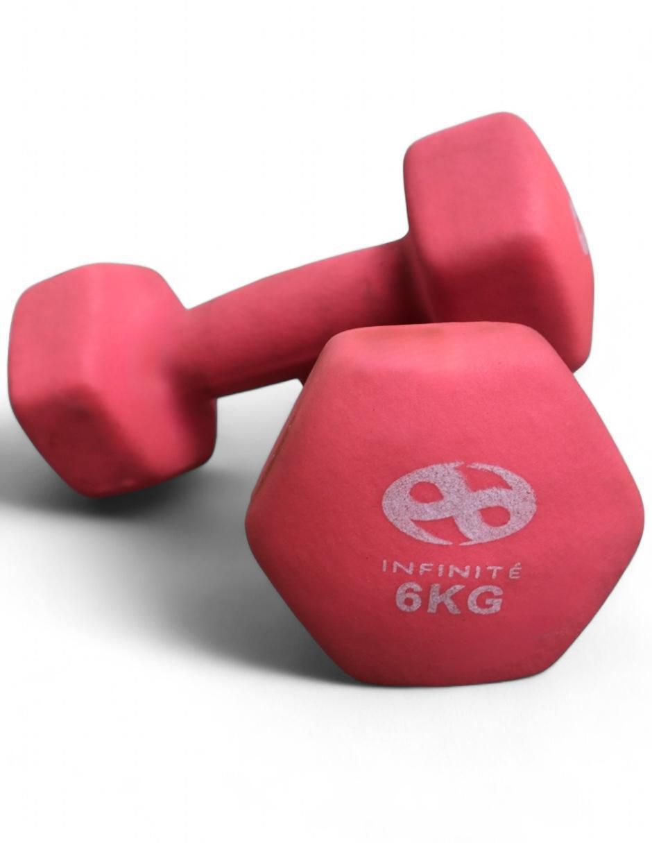 Set mancuernas de peso fijo 6 kg 2 piezas Set mancuernas de peso fijo 6 kg 2 piezas