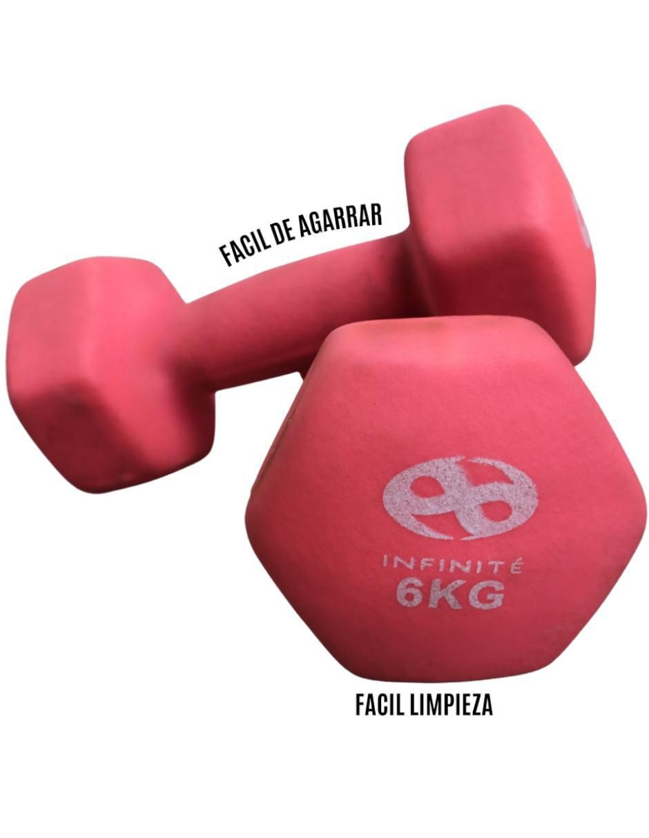 Set mancuernas de peso fijo 6 kg 2 piezas 3