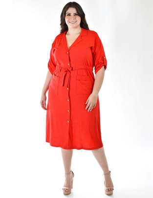 Vestido midi casual para mujer Vestido midi casual para mujer