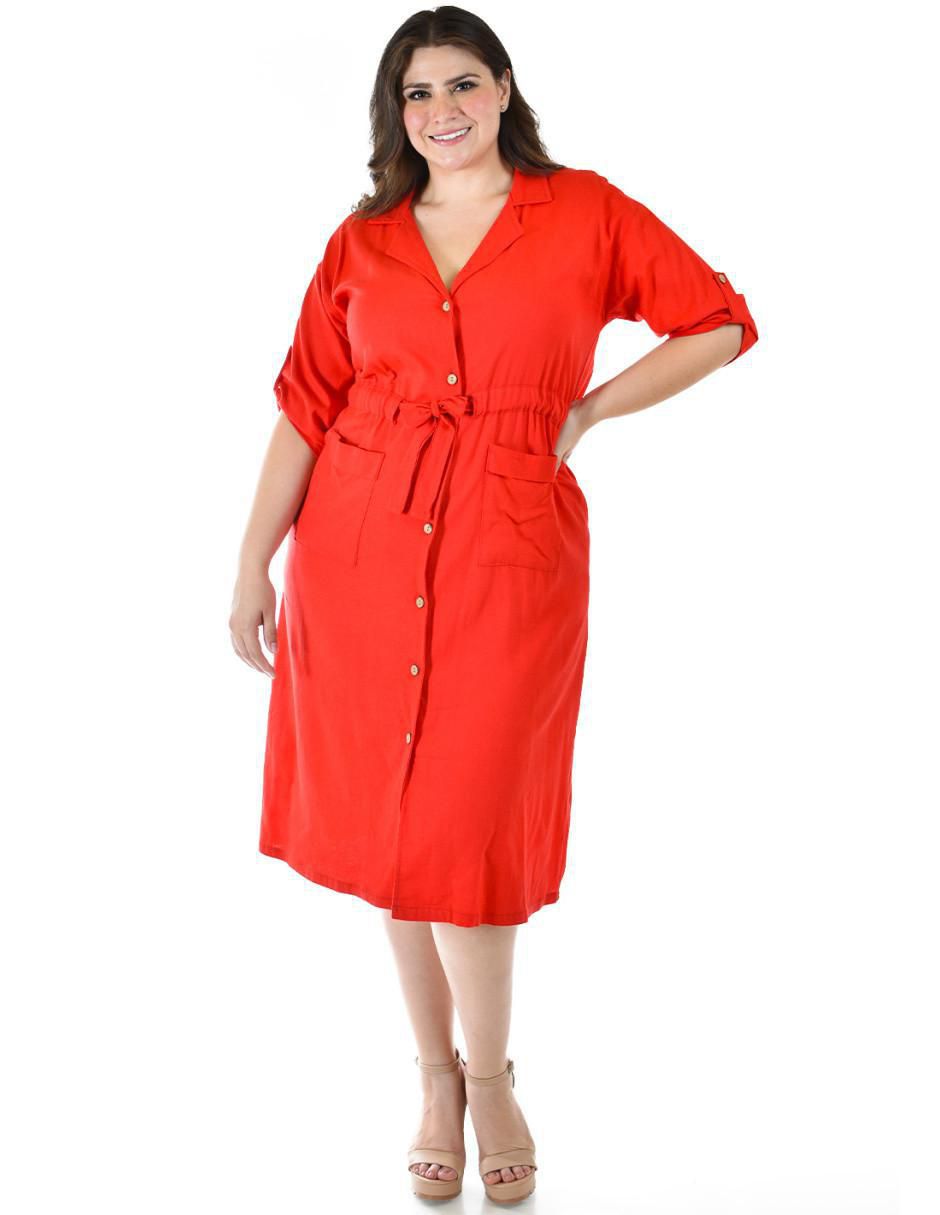 Vestido midi casual para mujer