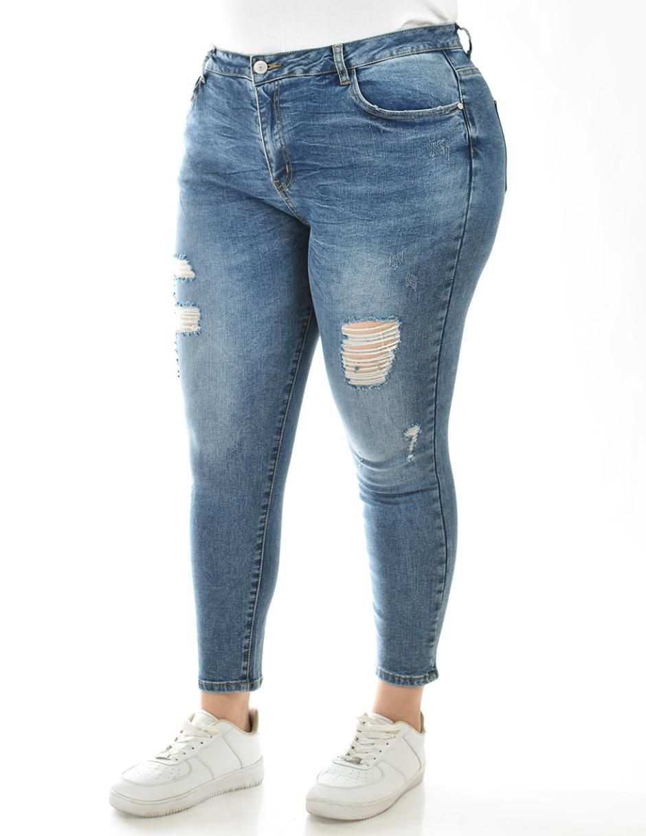 Jeans skinny j-dx-189-medio para mujer 5
