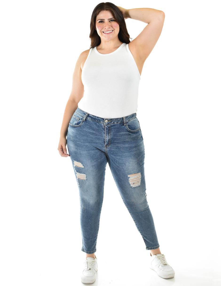 Jeans skinny j-dx-189-medio para mujer