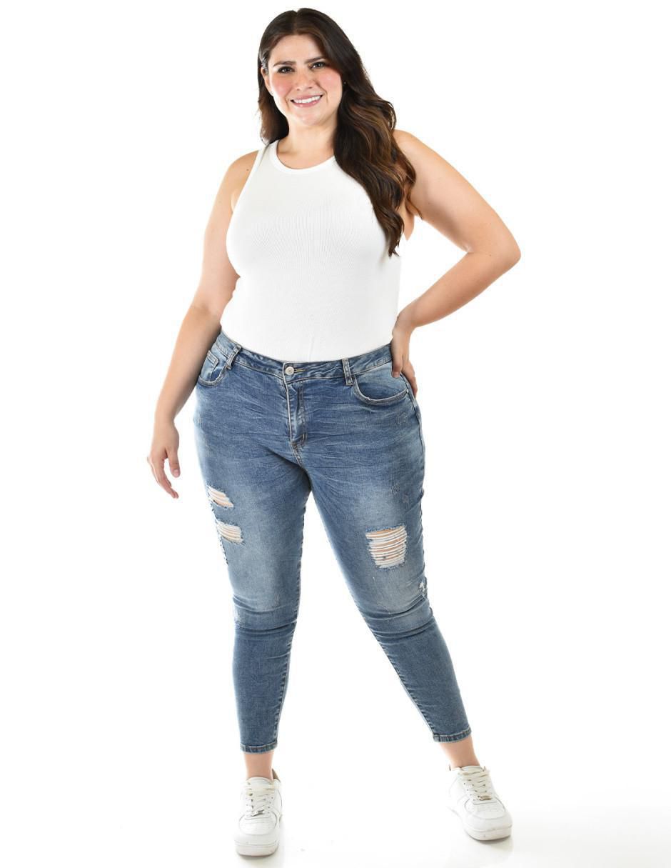 Jeans skinny j-dx-189-medio para mujer