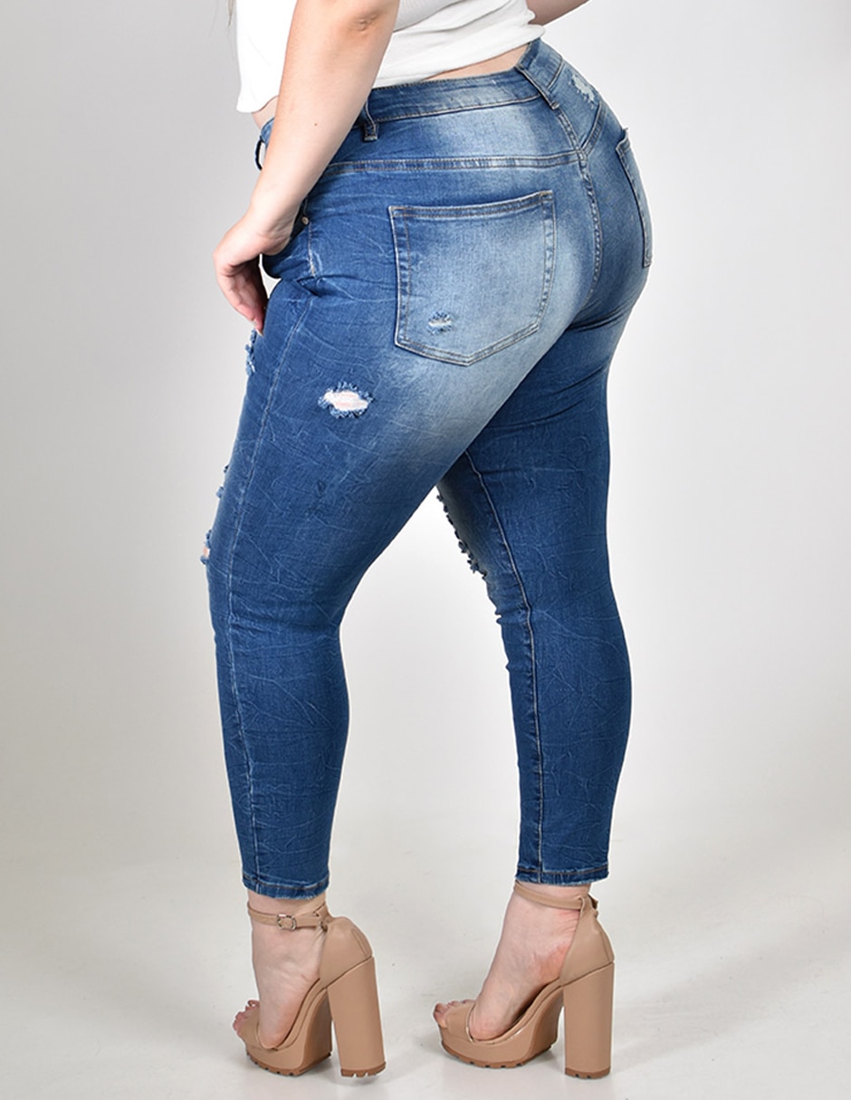 Jeans skinny j-dx-199-fuerte para mujer 4