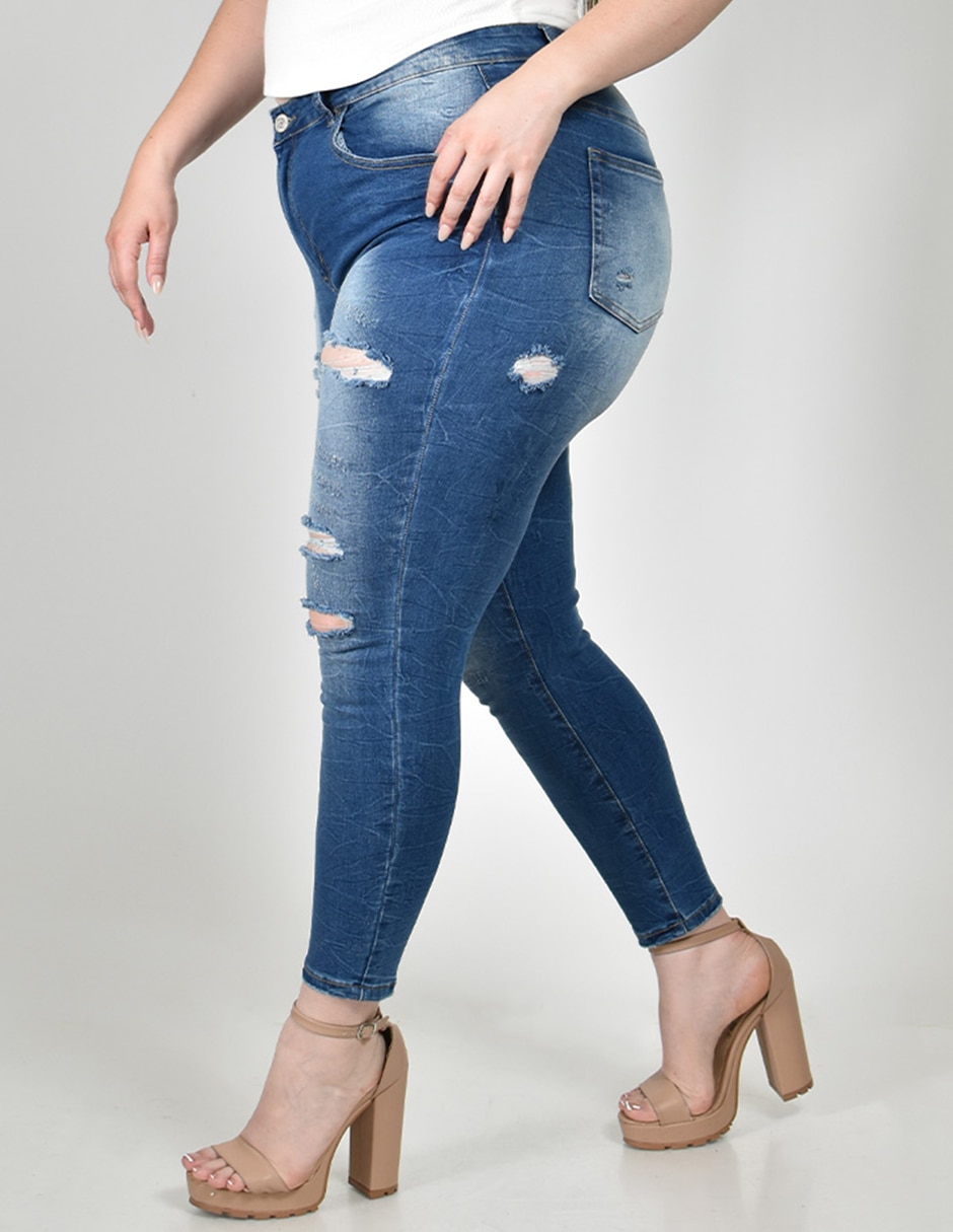 Jeans skinny j-dx-199-fuerte para mujer 3