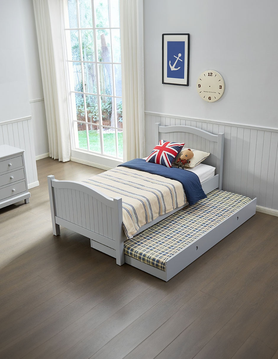 Cama de madera individual 6