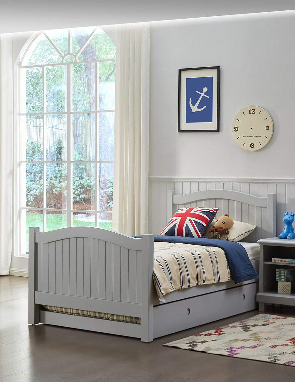 Cama de madera individual 8