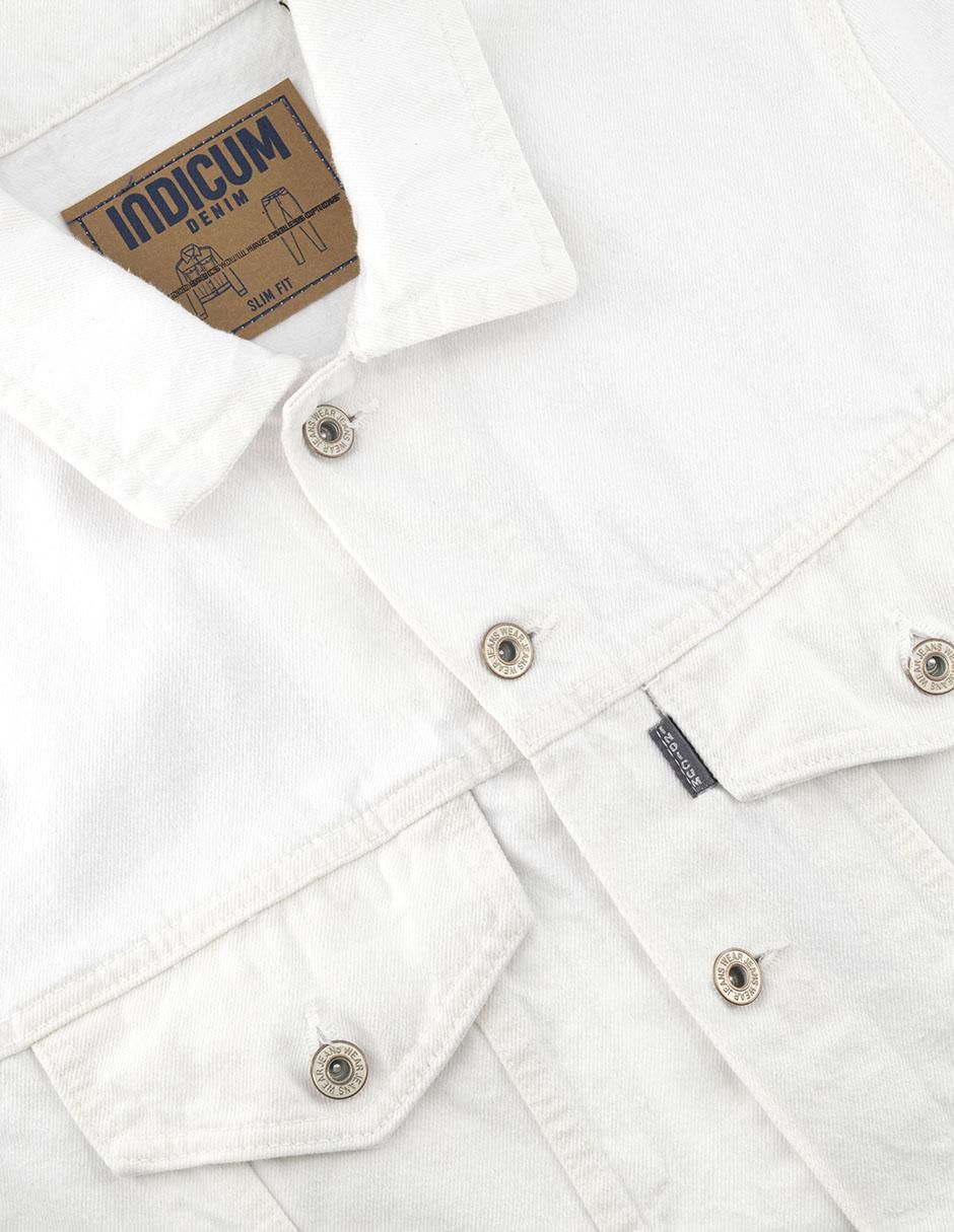 Chamarra casual de mezclilla con bolsillos para hombre 4