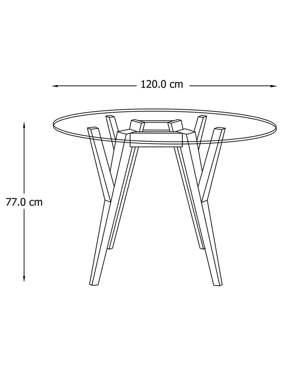 Comedor Gardena Imanol para 2 personas de cristal 7