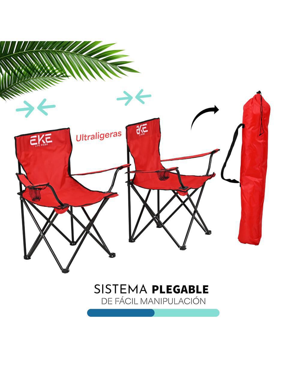 Set de sillas plegables 2 piezas De Playa 3