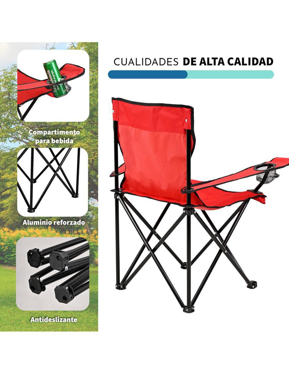 Set de sillas plegables 2 piezas De Playa 5