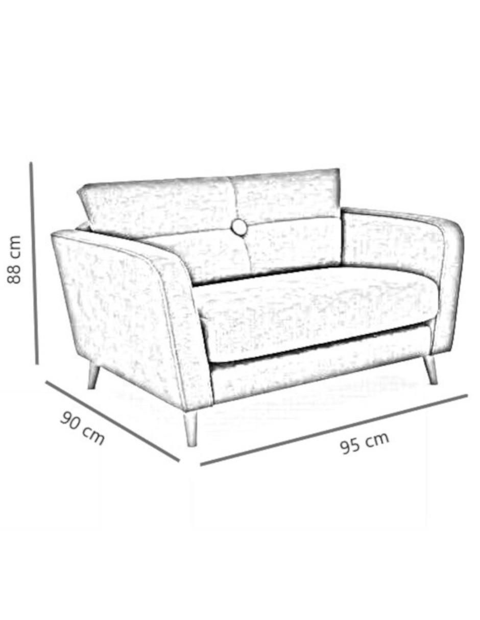 Sillón Kent de lino 4