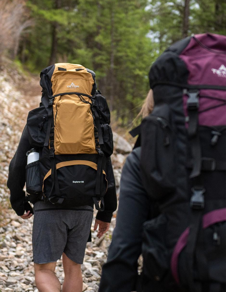 Mochila deportiva Explorer 85L Negro impermeable 5