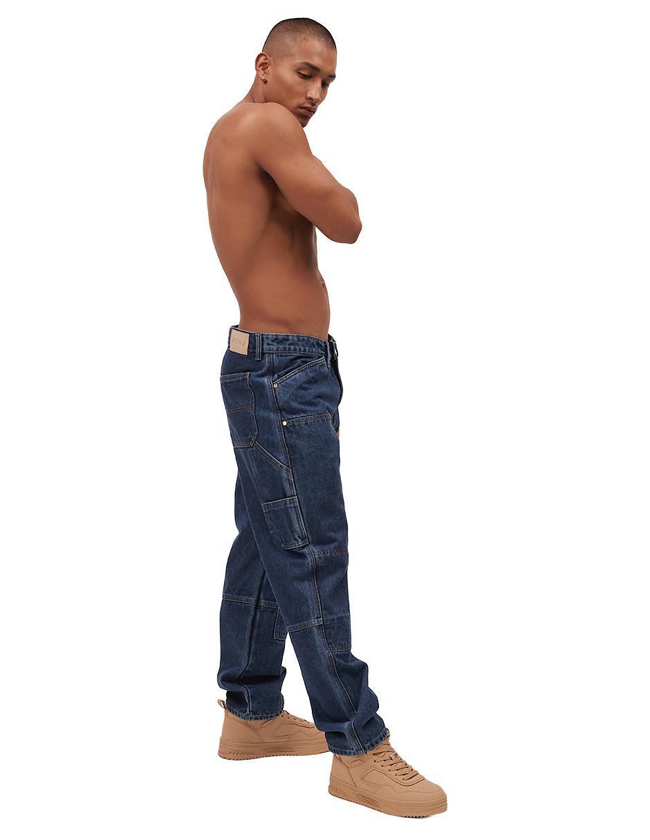 Jeans carpenter straight Mchk lavado obscuro para hombre