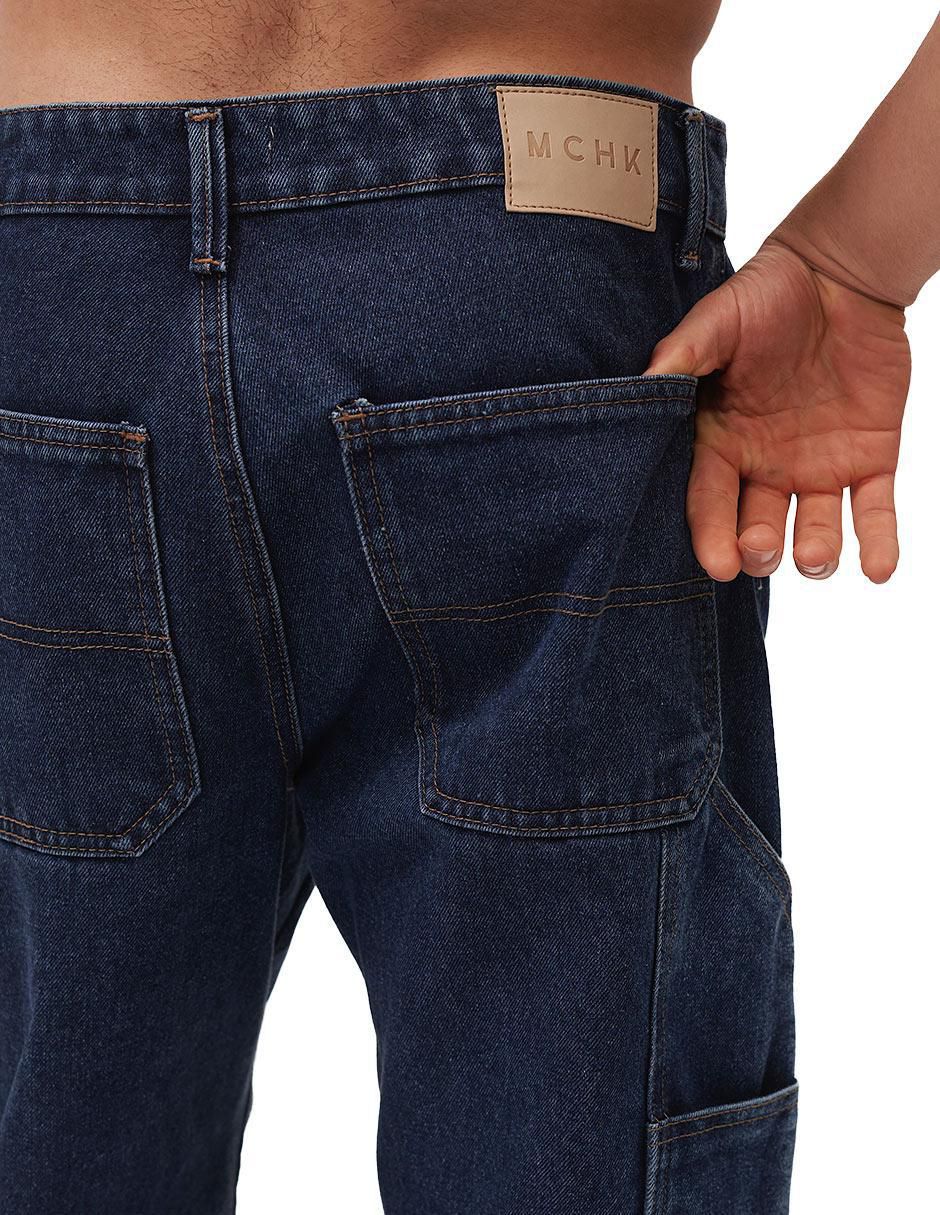 Jeans carpenter straight Mchk lavado obscuro para hombre