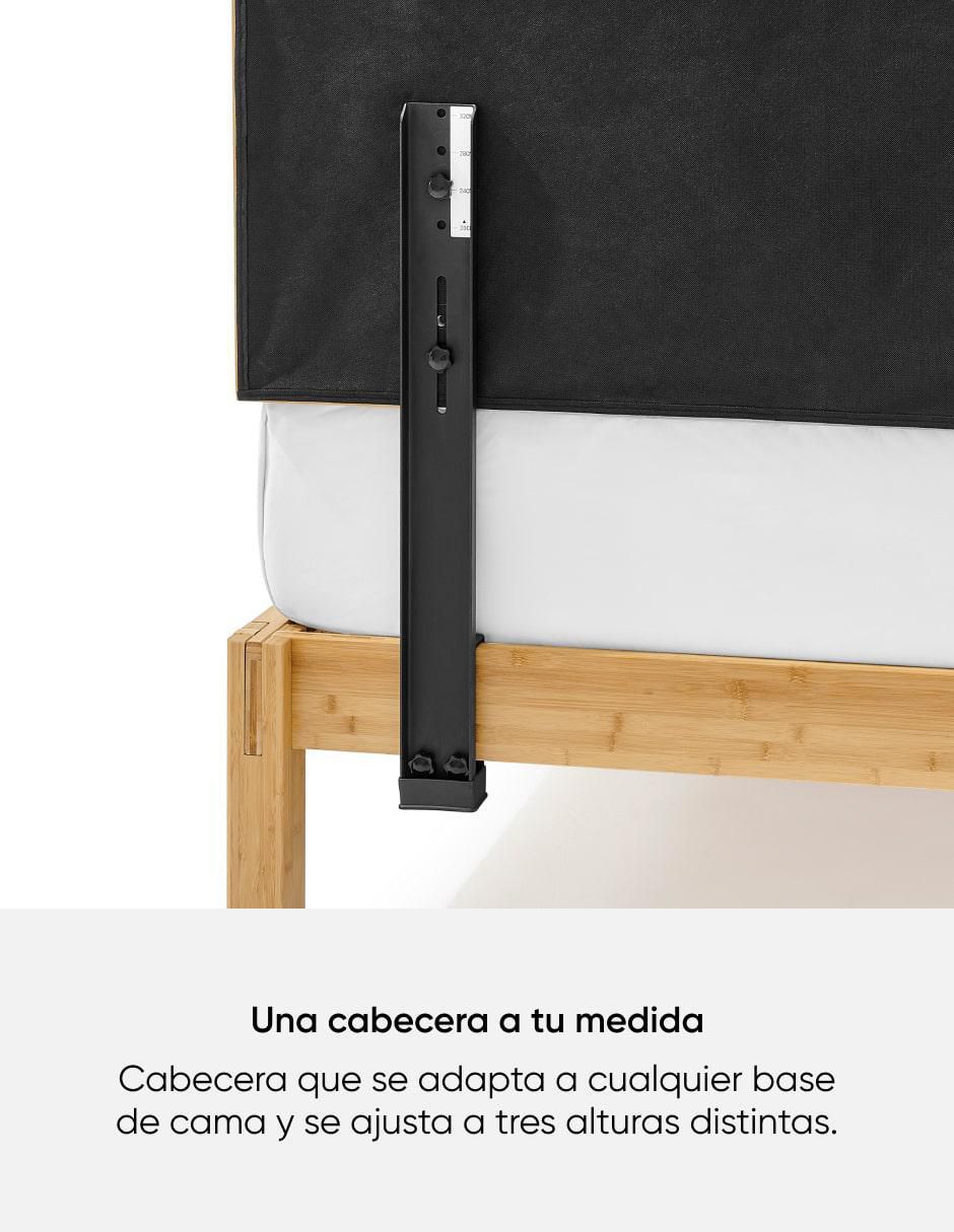 Base para cama Mix & Match de madera roble