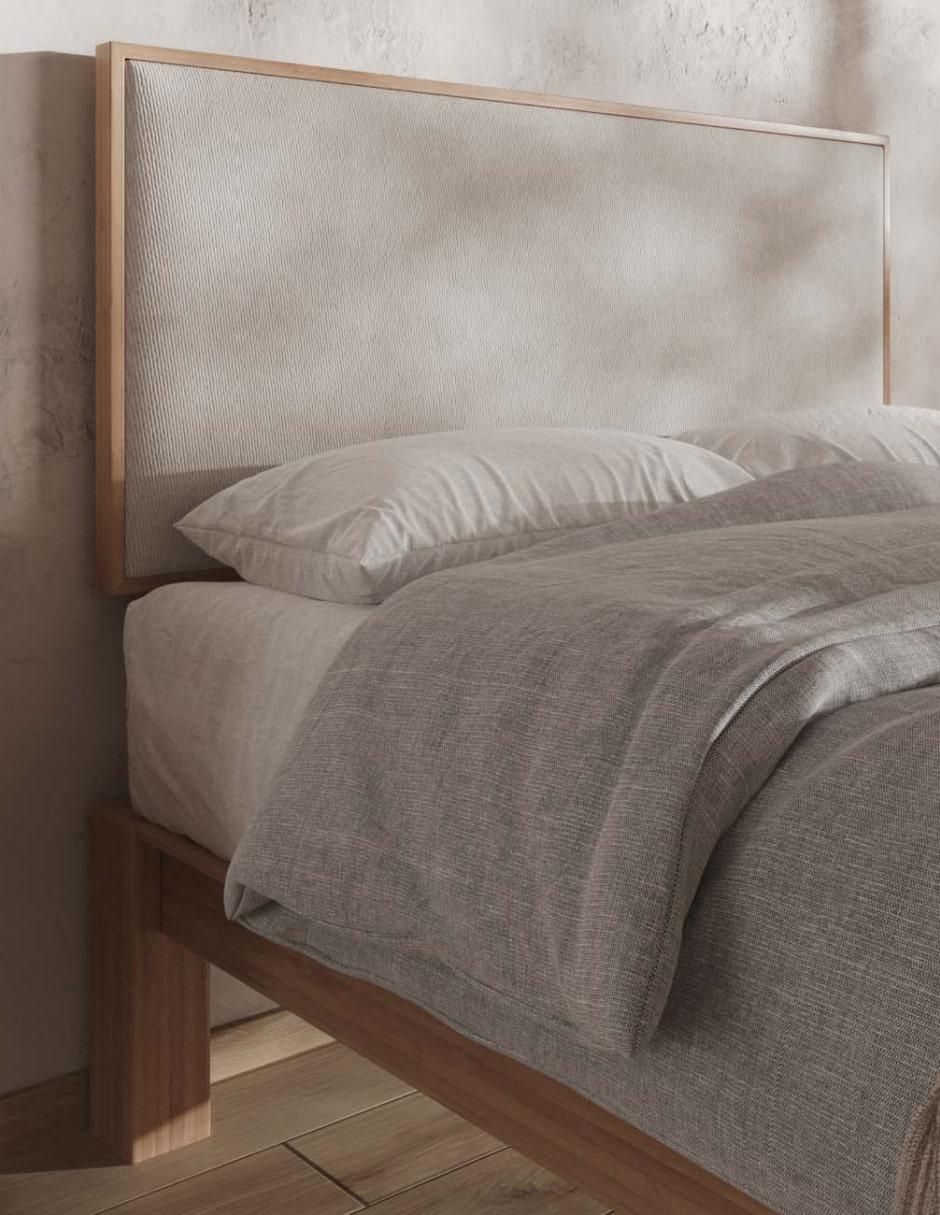 Base para cama Mix & Match de madera roble