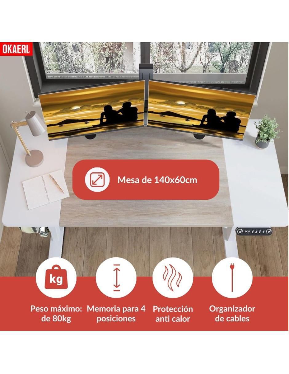 Base inteligente para escritorio armable de madera 6