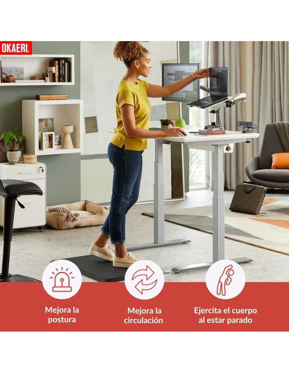 Base inteligente para escritorio armable de madera 8