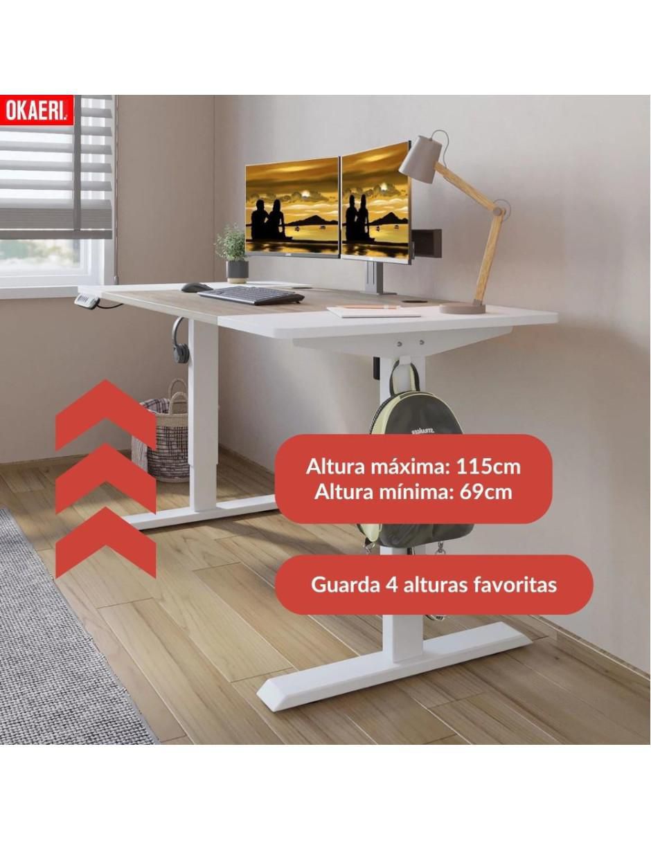Base inteligente para escritorio armable de madera 9