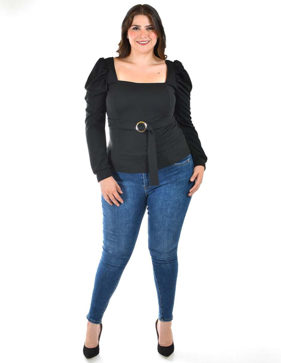 Blusa Roman Fashion manga larga para mujer