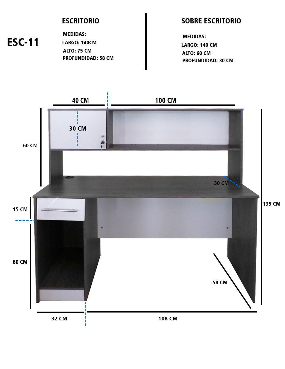 Escritorio Davina de MDF 7