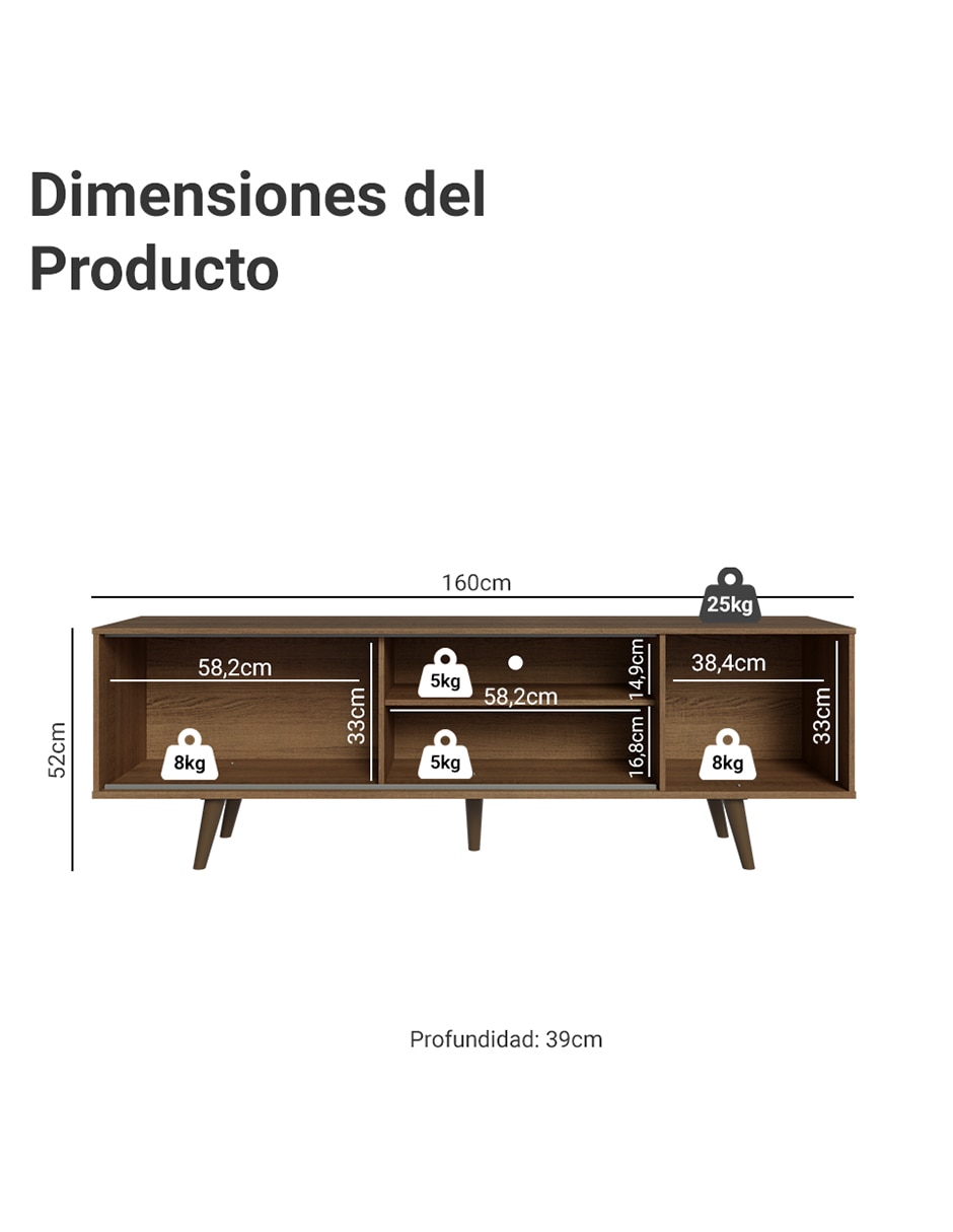 Mueble para tv dubai de mdp 11
