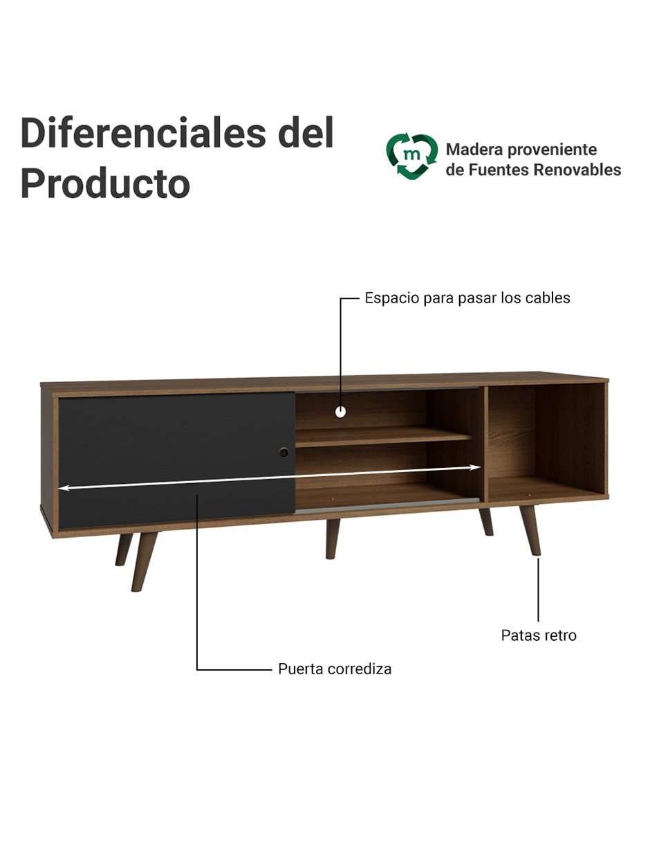 Mueble para tv dubai de mdp 10