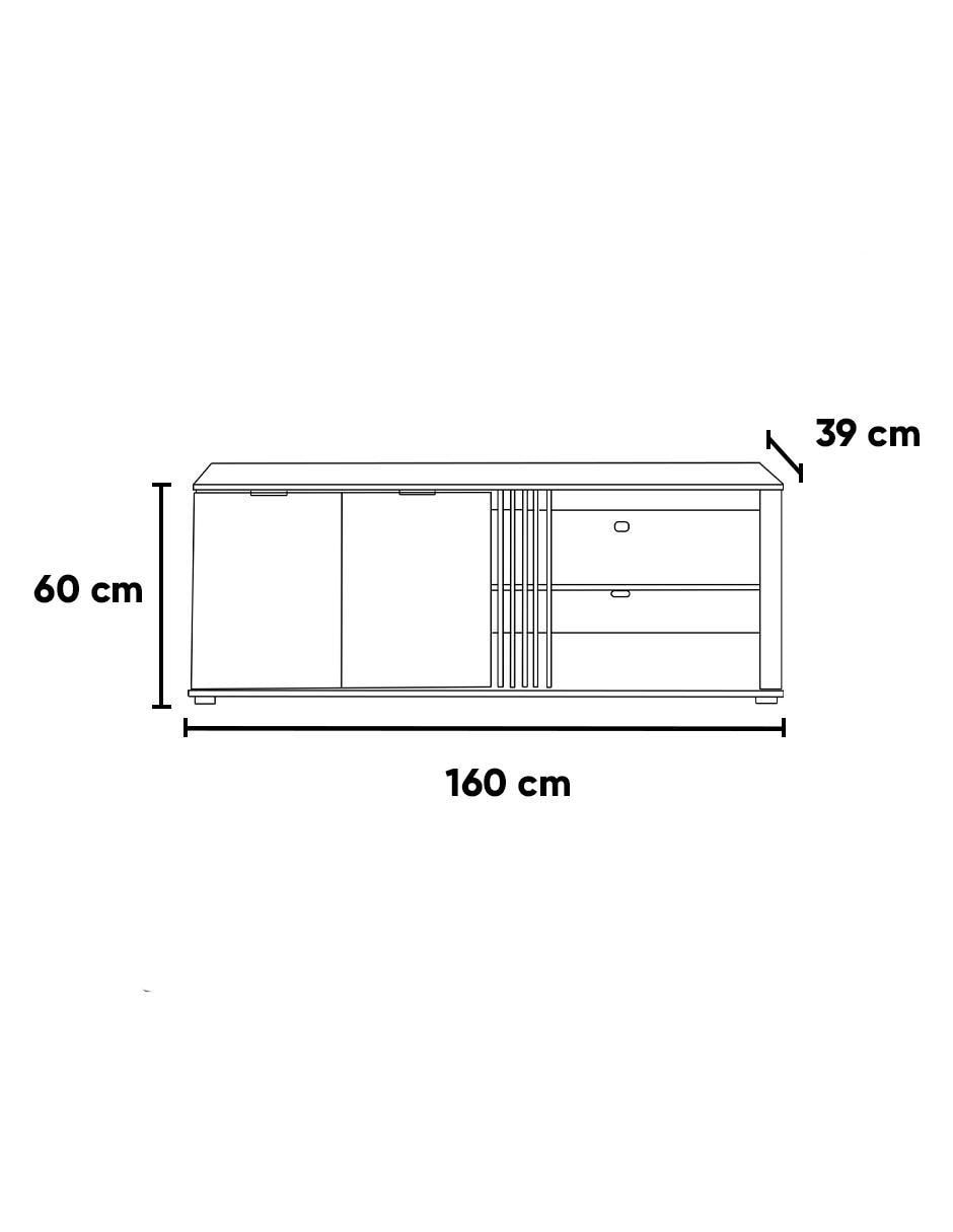 Mueble de TV armable Kaley de madera 5