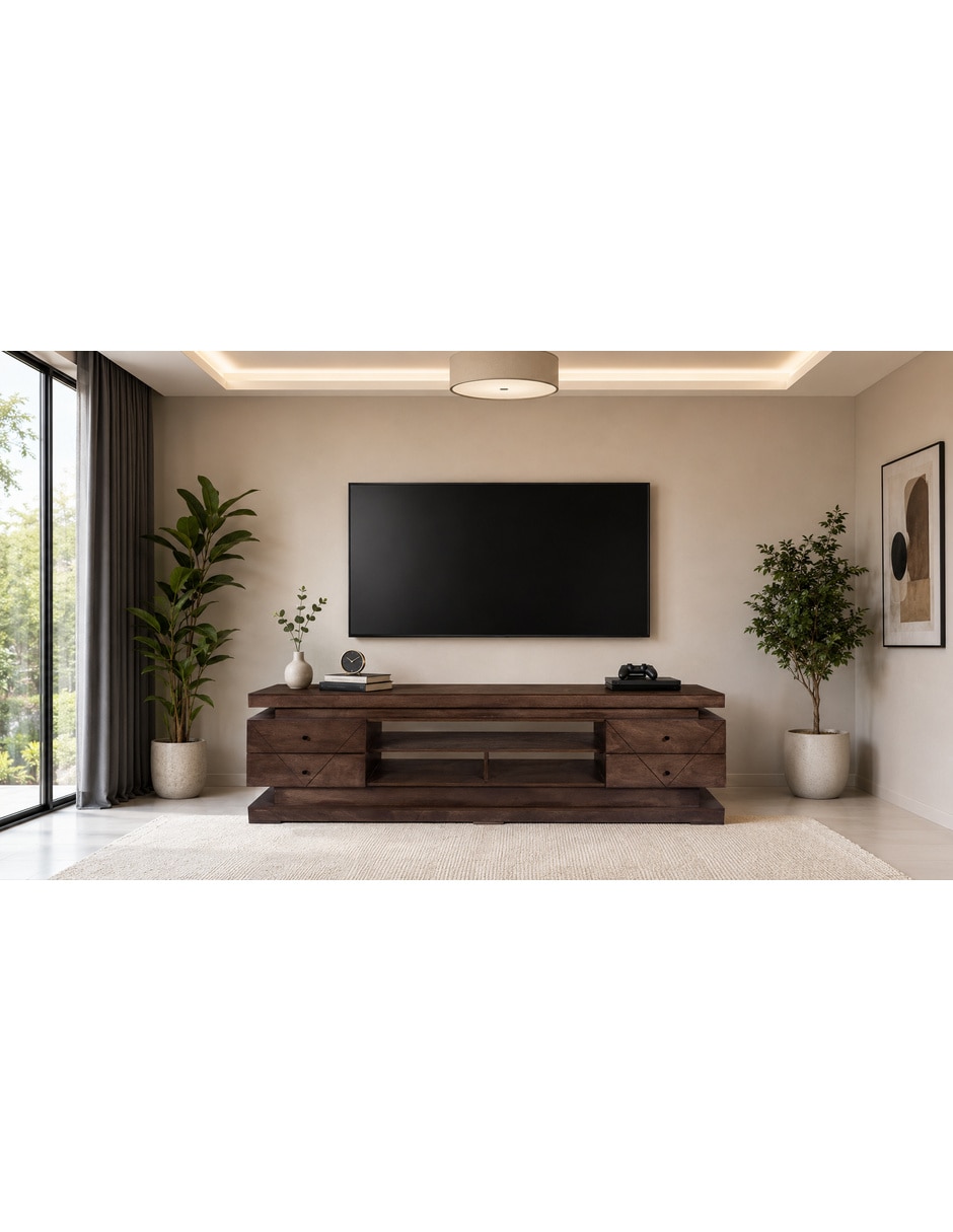 Mueble de tv luciana de madera 13