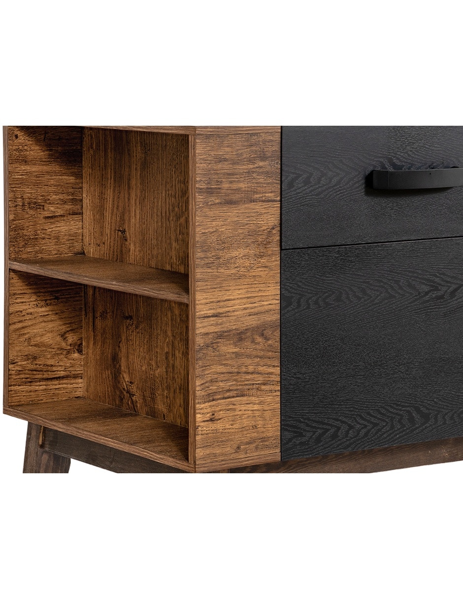 Mueble de TV armable Roma de madera 9
