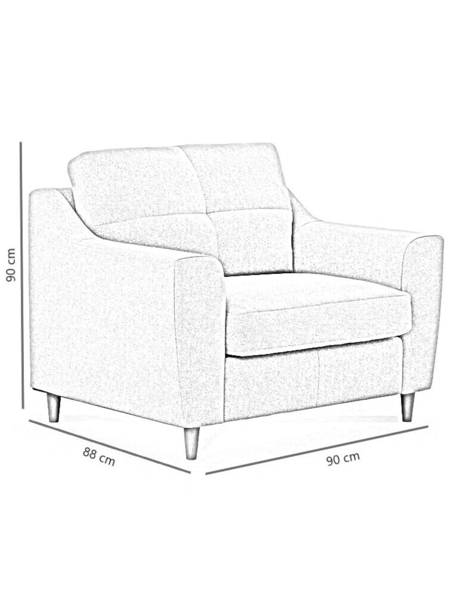 Sillón Ferner de lino 4