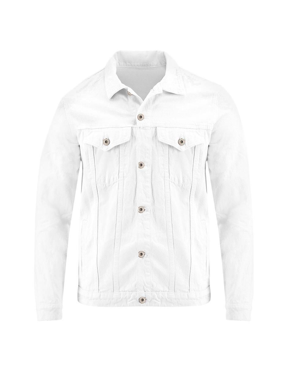 Set chamarra denim de mezclilla con bolsillos para hombre 2