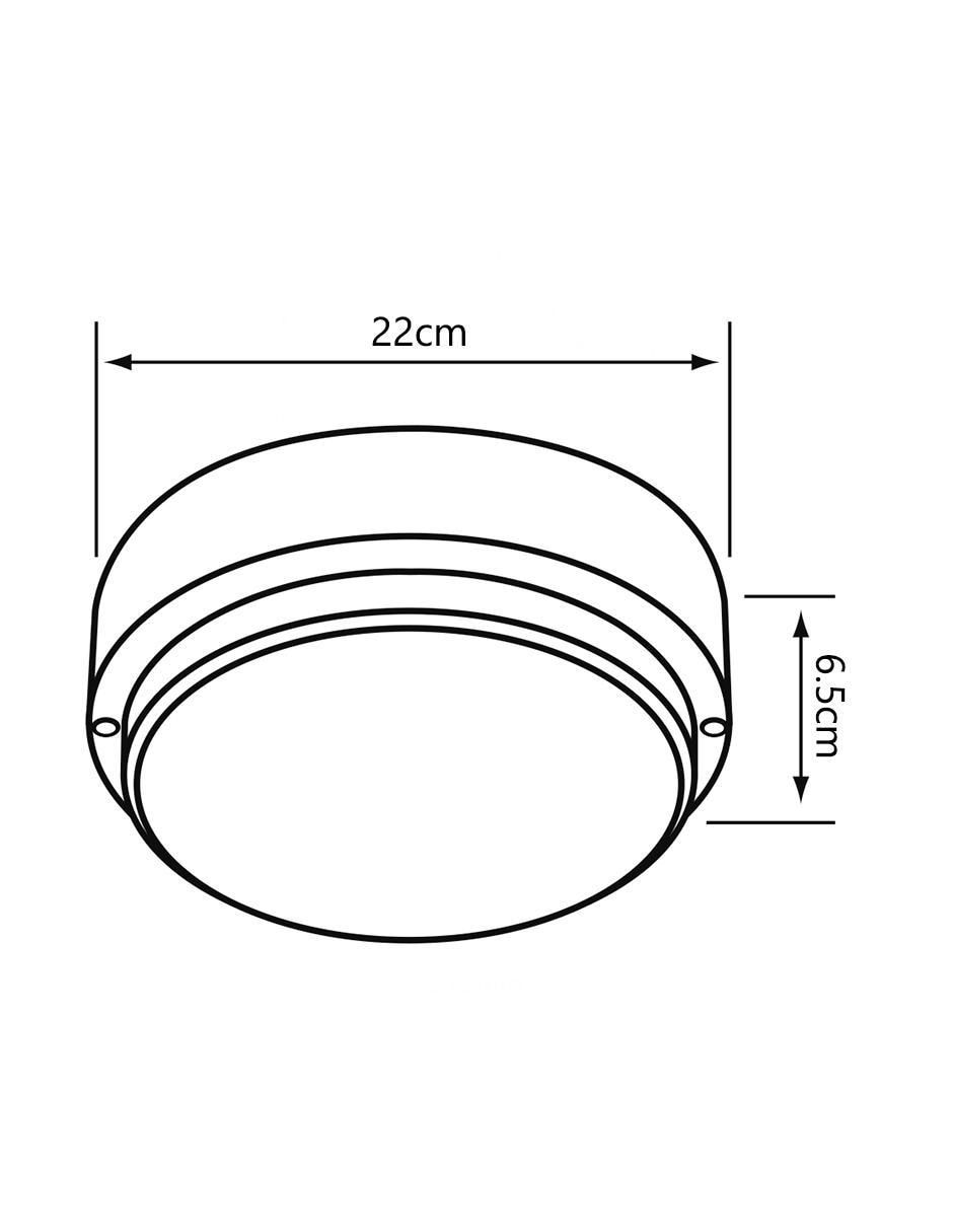 Lámpara de techo LED Lacerta 8