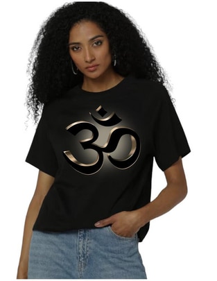 Playera manga corta Buda cuello redondo mujer Playera manga corta Buda cuello redondo mujer