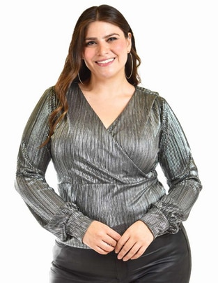 Blusa camisera Kur.Kuma manga larga para mujer