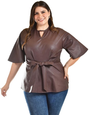 Blusa manga al codo para mujer 1