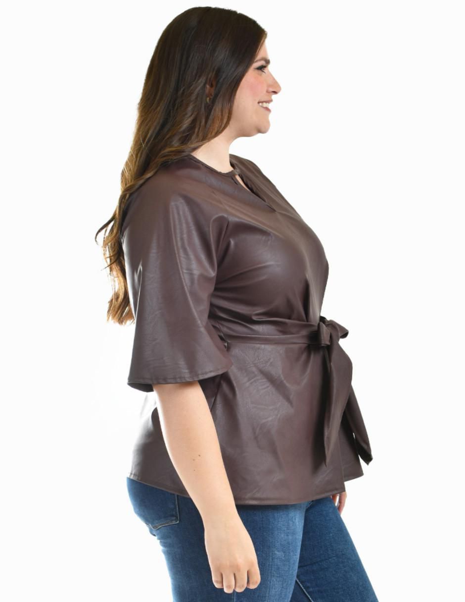 Blusa manga al codo para mujer 7