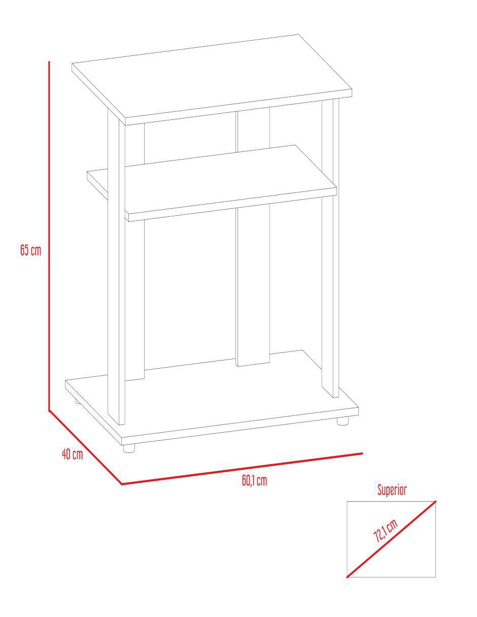 Mueble de TV armable Eco de melamina 7