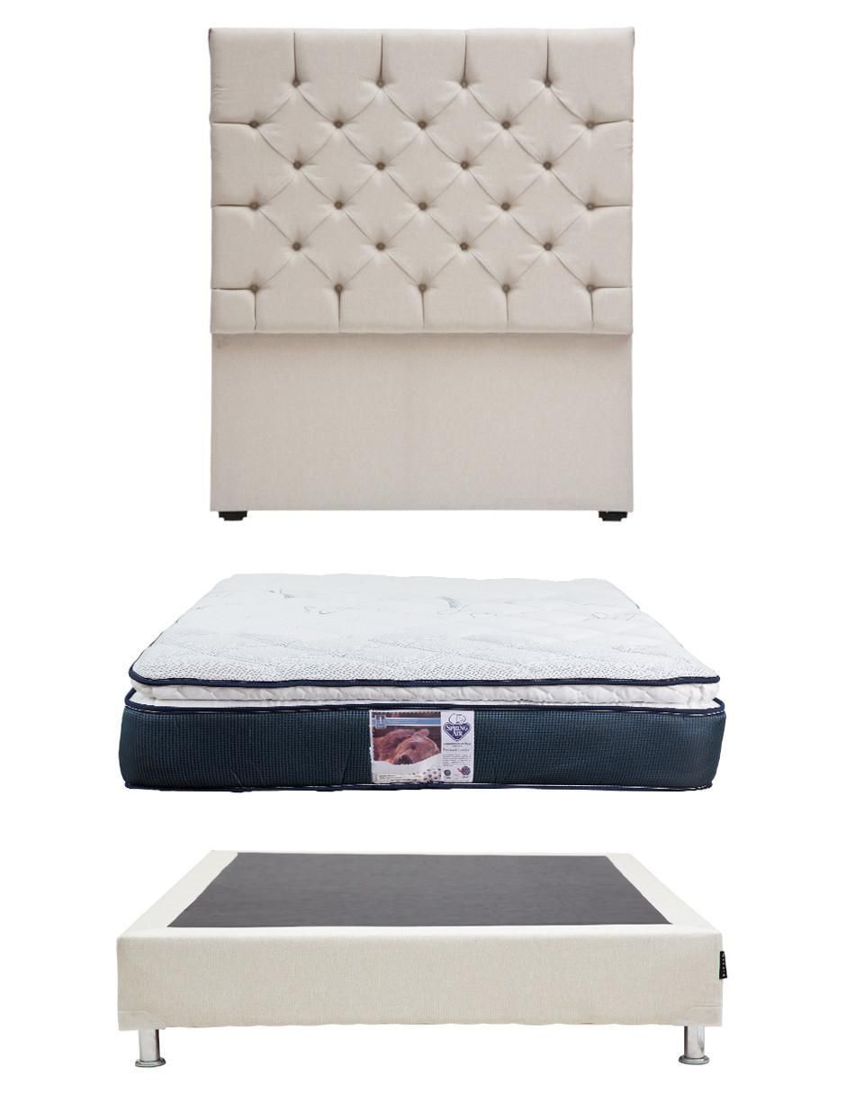 Set Recámara Capri Box Mónaco de madera pino