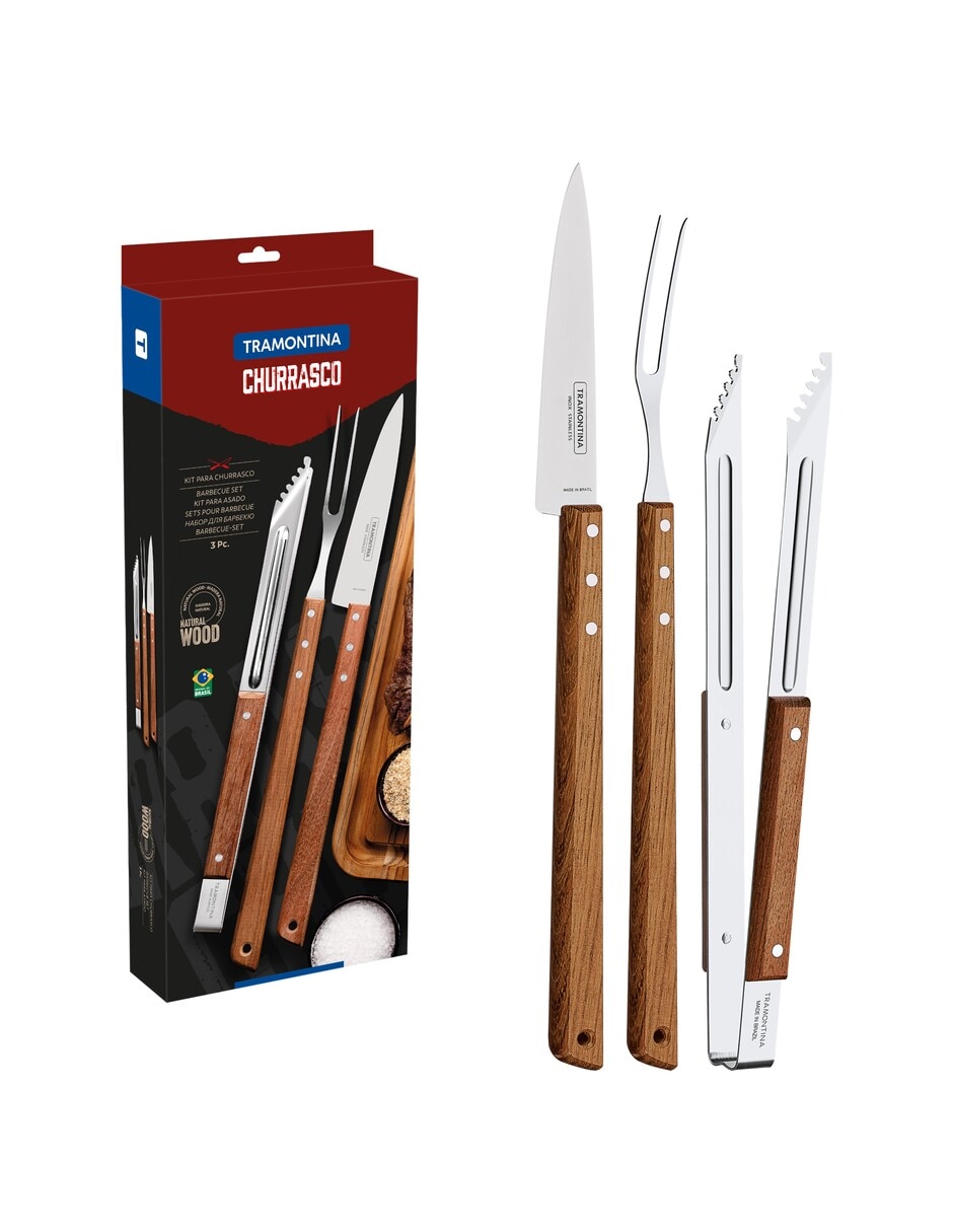 Set de cuchillos para trinchar Tramontina Churrasco 3 piezas