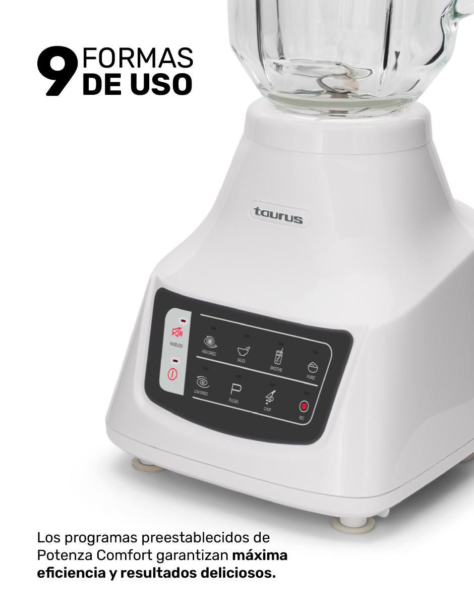 LICUADORA POTENZA COMFORT TAUR, BLANCO