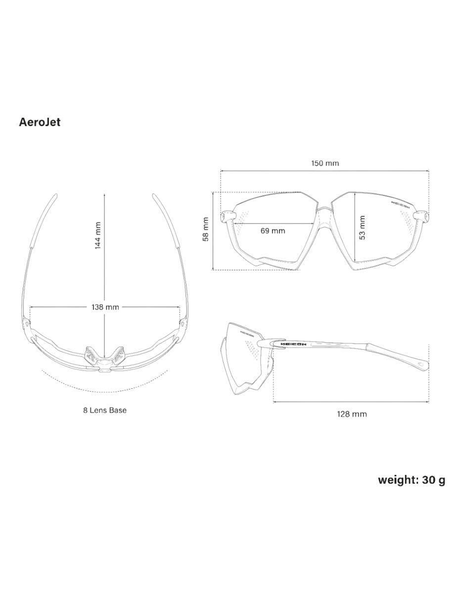 Lentes de ciclismo Aerojet Titanium 6