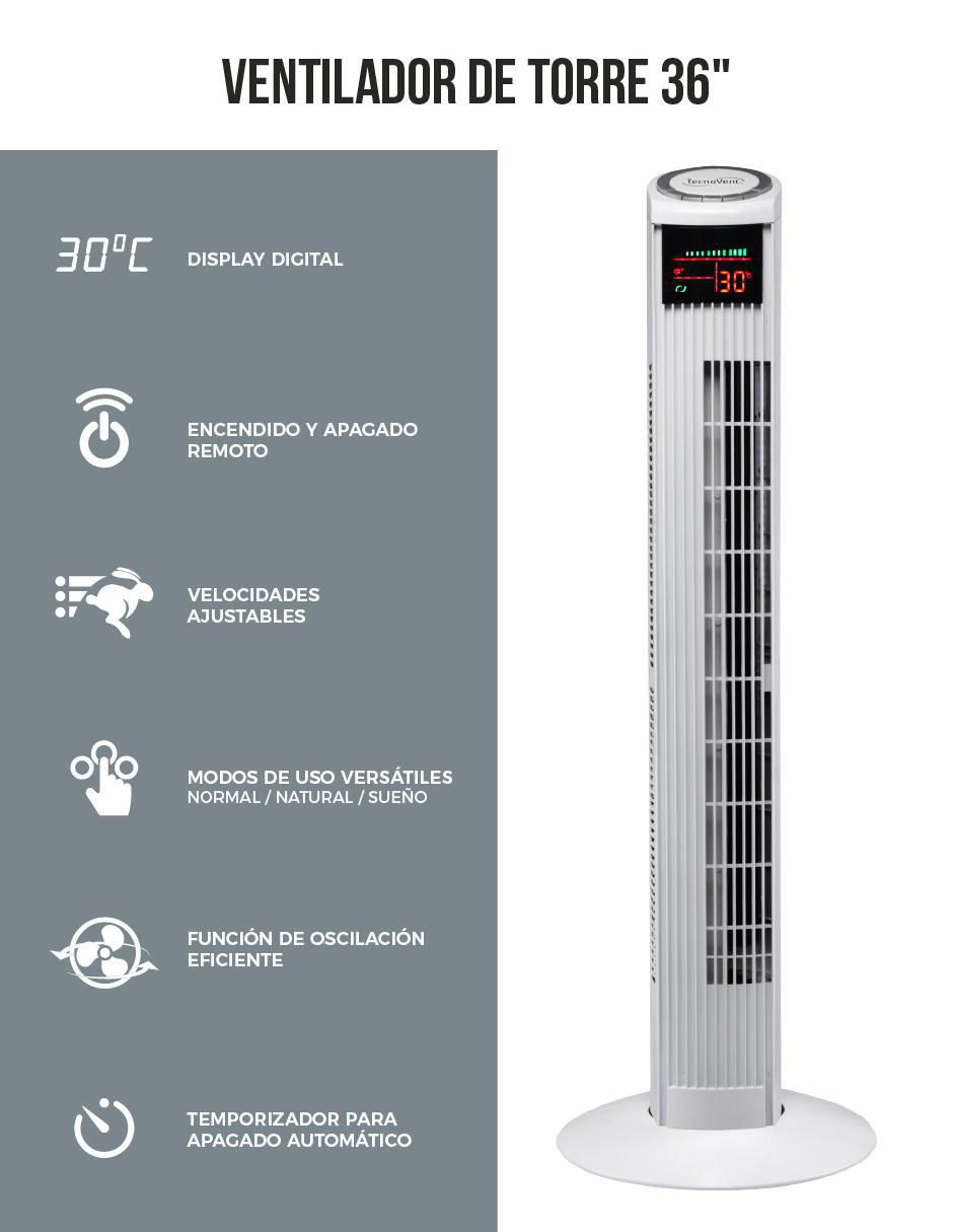 VENTILADOR DE TORRE VENT-T36 T, BLANCOT 10