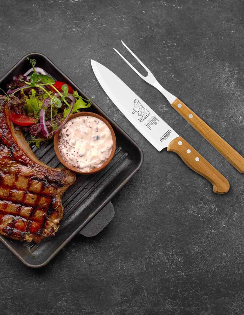 Set de cuchillos para chef Churrasco 2 piezas 2