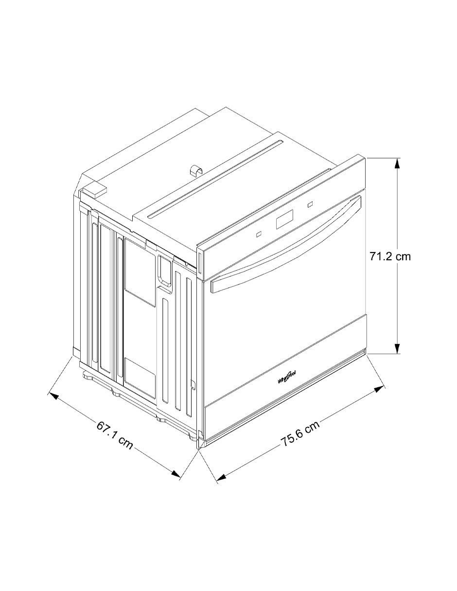 Horno eléctrico Whirlpool WOES7030PZ capacidad 5 pies cúbicos