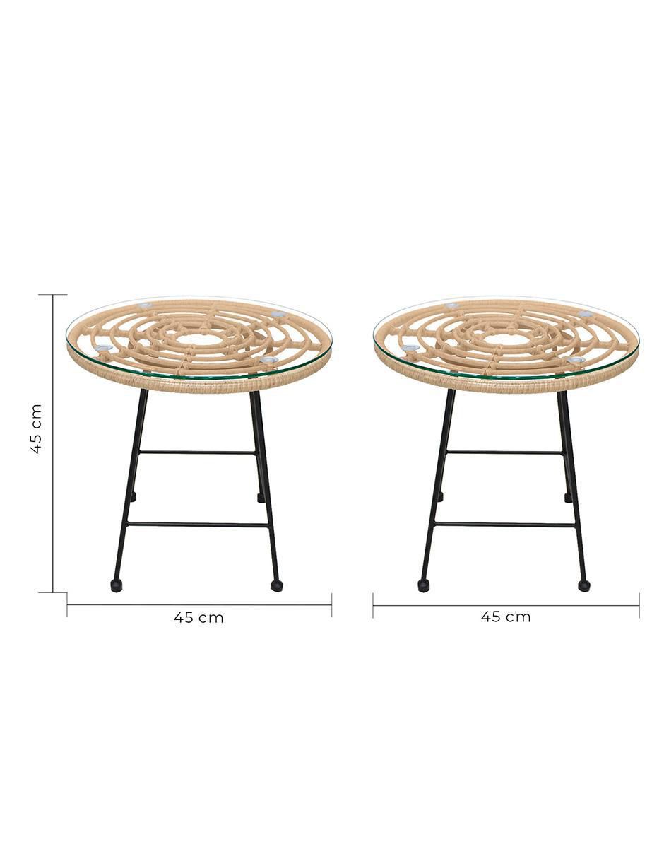 Comedor Dominica para 4 personas de cristal templado 5