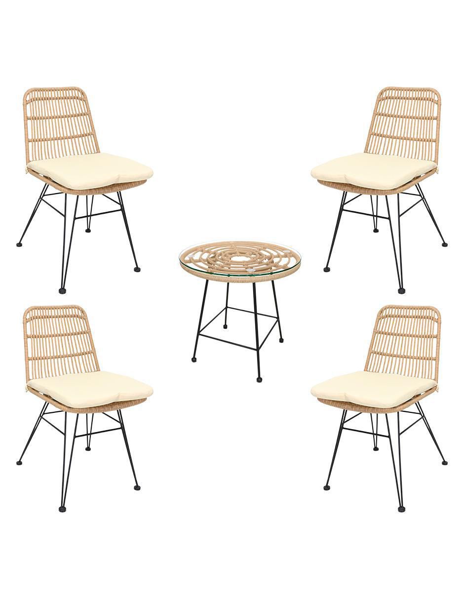 Comedor Dominica para 2 personas de cristal templado